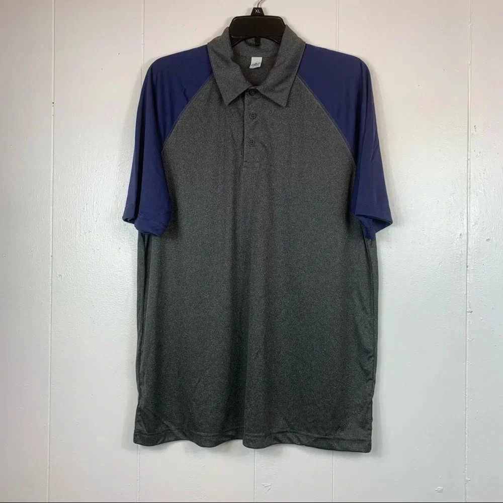 Alo Polo Collar Casual Two Tone Short Sleeve